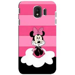 Эксклюзивный чехол для Samsung Galaxy J4 2018, SM-J400F (AlphaPrint - Мультяшные) (Девочка Maus)