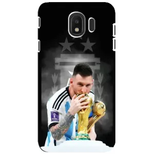 Чехлы для Samsung Galaxy J4 2018, SM-J400F (Leo чемпион) (AlphaPrint) (Месси Чемпион)