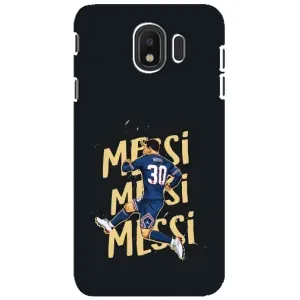 Чехлы для Samsung Galaxy J4 2018, SM-J400F (Leo чемпион) (AlphaPrint) (Messi ПСЖ)