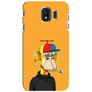 Чехлы с Обезьянами NFT для Samsung Galaxy J4 2018, SM-J400F (AlphaPrint) (Скучающая Обезьяна NFT)