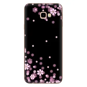 Чехол для Самсунг Ж4+, Ж4 Плюс - с принтом (Дизайнерские) (AlphaPrint) (Цветочки маленькие)