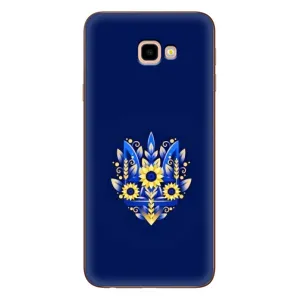 Чохли для Samsung Galaxy J4+, J4 Plus, J415 Укр. Символіка (AlphaPrint) (Квітковий Герб)