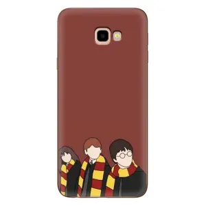 Чехлы с Гарри Поттером для Samsung Galaxy J4+, J4 Plus, J415 (AlphaPrint) (Гарри с друзьями)