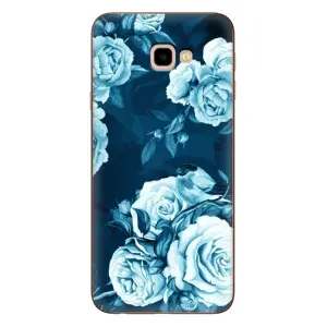 Чехлы (ART) Цветы на Samsung Galaxy J4+, J4 Plus, J415 (VPrint) (Голубые Бутоны)