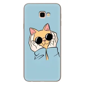 Чохол на Самсунг J4+, J4 Плюс з Котиками (VPrint) (Котик в окулярах)