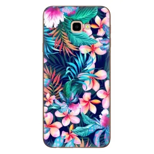 Чехол для Самсунг Ж4+, Ж4 Плюс - с принтом (Дизайнерские) (AlphaPrint) (Красочные цветы)