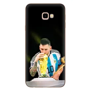 Чехлы для Samsung Galaxy J4+, J4 Plus, J415 (Leo чемпион) (AlphaPrint) (Кубок Месси)