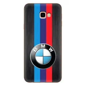 Чехол для Самсунг Ж4+, Ж4 Плюс - с принтом БМВ (AlphaPrint) (Лого BMW)