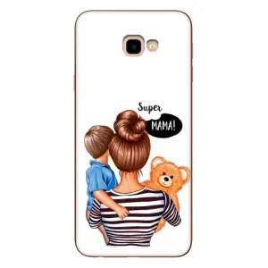 Чохол з друком для Samsung Galaxy J4+, J4 Plus, J415 - (Мама з дитинкою) (AlphaPrint) (Мама з синочком)