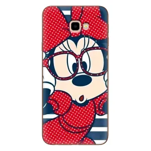 Эксклюзивный чехол для Samsung Galaxy J4+, J4 Plus, J415 (AlphaPrint - Мультяшные) (Маус в очках)