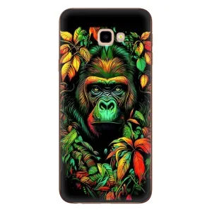 Чохол з Мавпами Samsung Galaxy J4+, J4 Plus, J415 - (AlphaPrint) (Мавпа в квітах)