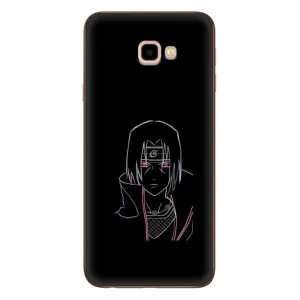 Чехлы на тему: Итачи Учиха для Samsung Galaxy J4+, J4 Plus, J415 (AlphaPrint) (силуэт Итачи)