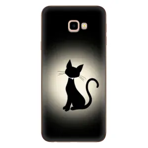 Чохол з принтом для Samsung Galaxy J4+, J4 Plus, J415 (AlphaPrint) Модні коти (Силует котика)