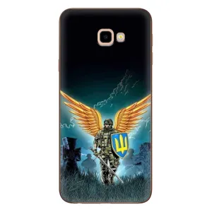 Чехлы с картинкой ЗСУ для Samsung Galaxy J4+, J4 Plus, J415 (AlphaPrint) (Солдат ЗСУ)