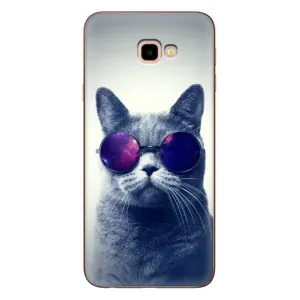 Чохол з принтом для Samsung Galaxy J4+, J4 Plus, J415 (AlphaPrint) Модні коти (Стильний кіт)