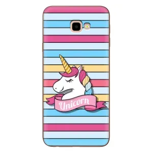 Чехол для Самсунг Ж4+, Ж4 Плюс - (Единорожки - Новинки) (AlphaPrint) (Unicorn)