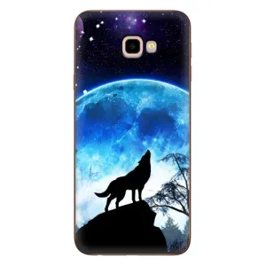 Захисні чохли для Самсунг J4+, J4 Плюс (AlphaPrint) (ХІТ продаж) ВОВК (Вовк на місяць)