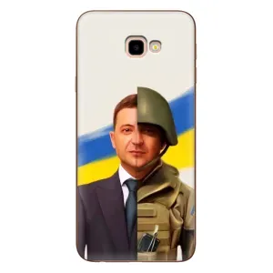 Чохол для Samsung Galaxy J4+, J4 Plus, J415 (AlphaPrint - с принтом Зеленського) (Зеленский солдат)