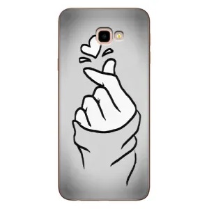 Чохол з принтом для Samsung Galaxy J4+, J4 Plus, J415 (AlphaPrint - Знак сердечка) (Значок Love)