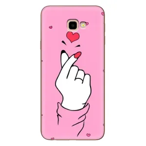 Чохол з принтом для Samsung Galaxy J4+, J4 Plus, J415 (AlphaPrint - Знак сердечка) (Знак Love)