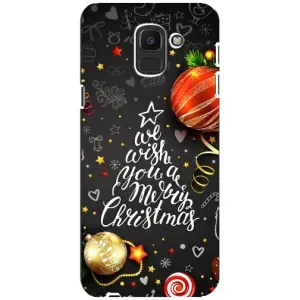Різдвяні Чохли для Samsung Galaxy J6 2018, J600F (VPrint) (Ялинка)