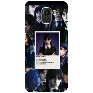 Чехлы Венсдей на Samsung Galaxy J6 2018, J600F Уэнсдей (AlphaPrint) (коллаж Уэнздей)