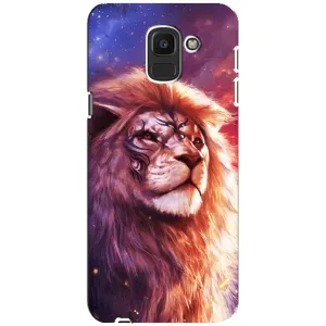 Чехол со Львом для Samsung Galaxy J6 2018, J600F (VPrint) (Красочный Лев)