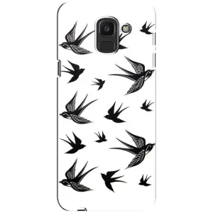 Чехол с птицами на Samsung Galaxy J6 2018, J600F (VPrint) (Ласточки)