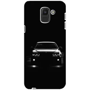 Чехол для Самсунг Дж6 2018 - с принтом БМВ (AlphaPrint) (Машина BMW)