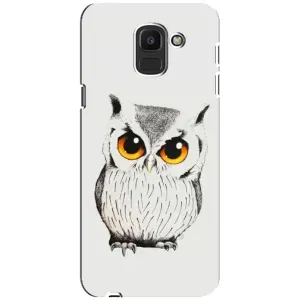 Чехол с птицами на Samsung Galaxy J6 2018, J600F (VPrint) (Милая Сова)
