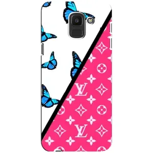 Брендновые Чехлы для Samsung Galaxy J6 2018, J600F - (PREMIUMPrint) (Мода LV)