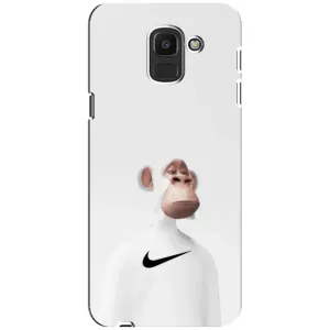 Чехлы с Обезьянами NFT для Samsung Galaxy J6 2018, J600F (AlphaPrint) (обезьяна NFT Nike)