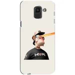 Чехлы с Обезьянами NFT для Samsung Galaxy J6 2018, J600F (AlphaPrint) (обезьяна NFT в очках)