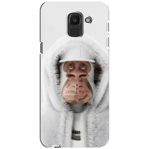 Чехлы с Обезьянами NFT для Samsung Galaxy J6 2018, J600F (AlphaPrint) (обезьяна NFT в тату)