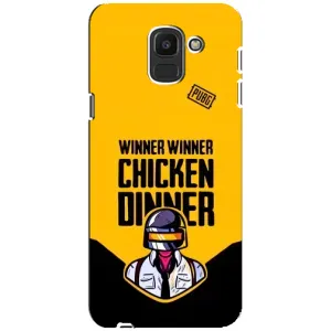 Чехол PUBG для Самсунг Дж6 2018 (AlphaPrint) (Pubg шлем)
