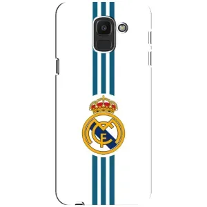 ФК Реал Мадрид чехлы для Samsung Galaxy J6 2018, J600F (AlphaPrint) (Реал Мадрид на белом)