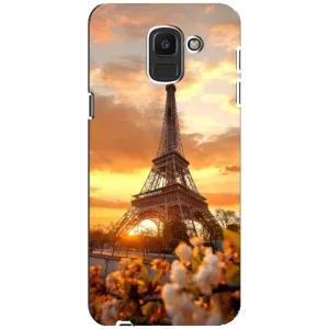 Чохол Ейфелева Вежа Samsung Galaxy J6 2018, J600F - (AlphaPrint) (Сонячня вежа)
