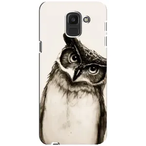 Чехол с птицами на Samsung Galaxy J6 2018, J600F (VPrint) (Сова)