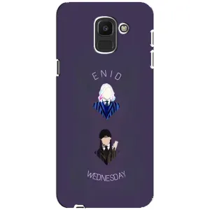 Чехлы Венсдей на Samsung Galaxy J6 2018, J600F Уэнсдей (AlphaPrint) (Уэнздей и подруга)