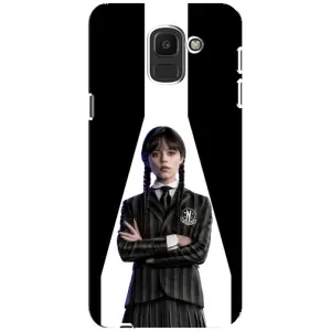 Чехлы Венсдей на Samsung Galaxy J6 2018, J600F Уэнсдей (AlphaPrint) (W-Wednesday)