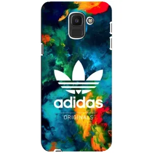 Чохли Адидас для Samsung Galaxy J6 2018, J600F (AlphaPrint) (Яскравий Адідас)