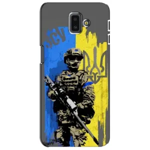 Чехлы с картинкой ЗСУ для Samsung Galaxy J6 Plus, J6 Plus, J610 (AlphaPrint) (АРТ солдат)