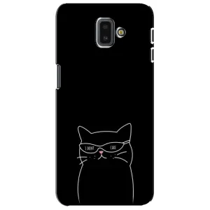 Чохол з малюнком кіт на Samsung Galaxy J6 Plus, J6 Plus, J610 (Байдужий кіт)
