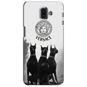 Чохли VERSACE для Samsung J6 Плюс, J6 Плюс 2018 (J610) (PREMIUMPrint) (Доберман Версаче)