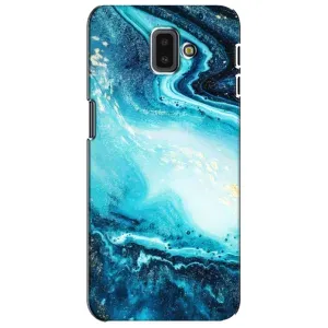 Мраморний чехол на Samsung Galaxy J6 Plus, J6 Plus, J610 (VPrint) (Блакитний мрамор)