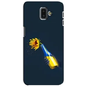 Чехол для Патриота Украины Samsung Galaxy J6 Plus, J6 Plus, J610 - (AlphaPrint) (Коктейль молотова)