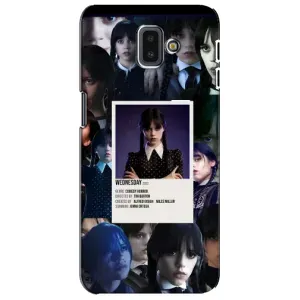 Чехлы Венсдей на Samsung Galaxy J6 Plus, J6 Plus, J610 Уэнсдей (AlphaPrint) (коллаж Уэнздей)