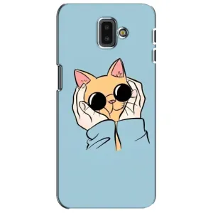 Чохол на Samsung J6 Плюс, J6 Плюс 2018 (J610) з Котиками (VPrint) (Котик в окулярах)