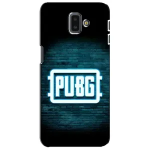 Чехол PUBG для Самсунг J6 Плюс, J6+ 2018 (J610) (AlphaPrint) (Лого PUBG)