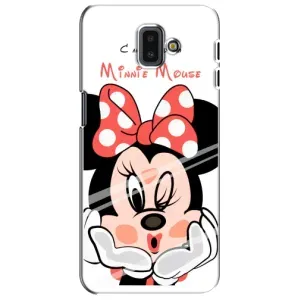 Эксклюзивный чехол для Samsung Galaxy J6 Plus, J6 Plus, J610 (AlphaPrint - Мультяшные) (Маус Минни)